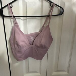 Mustard Seed Pink Wireless Bra with Adjustable Straps